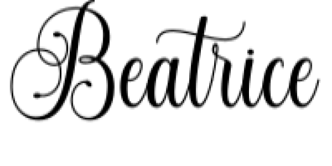 Beatrice Font Preview