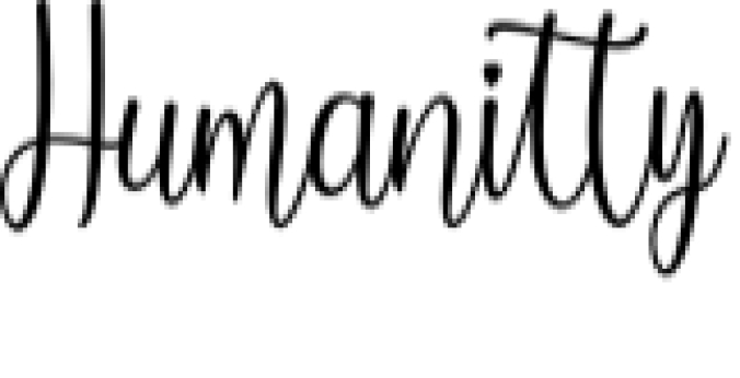 Humanitty Font Preview