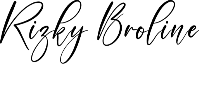 Rizky Broline Font Preview