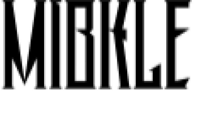 Mibkle Font Preview