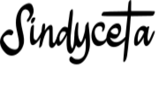 Sindyceta Script Font Preview