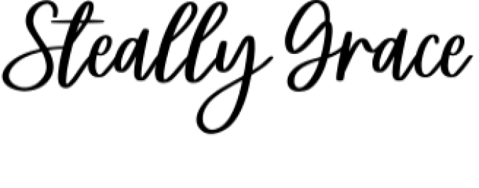 Steally Grace Font Preview
