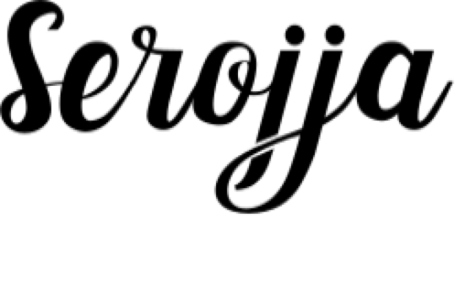 Serojja Font Preview