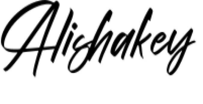 Alishakey Font Preview