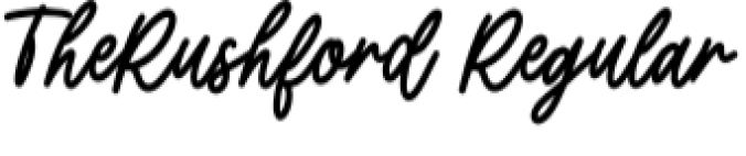 The Rushford Font Preview
