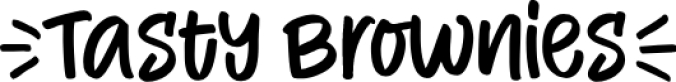 Tasty Brownies Font Preview