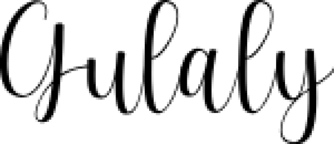Gulaly Font Preview