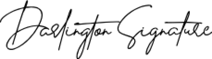 Darlington Signature Font Preview