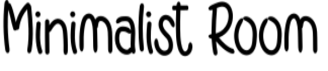 Minimalist Room Font Preview