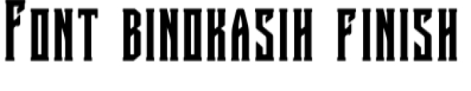 Binokasih Font Preview