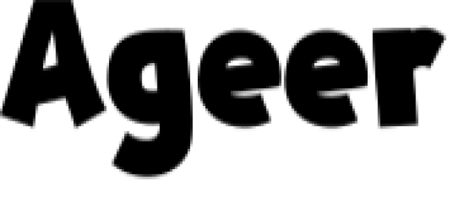 Ageer Font Preview