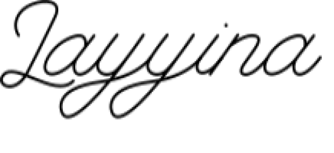 Layyina Font Preview