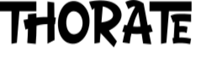 Thorate Font Preview