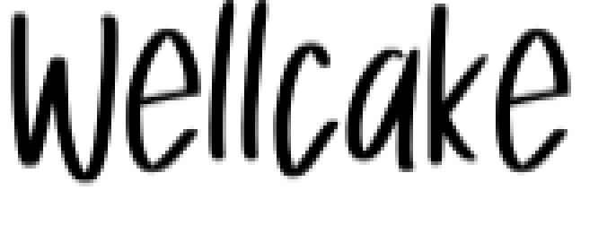 Wellcake Font Preview