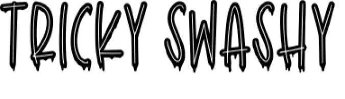 Tricky Swashy Font Preview