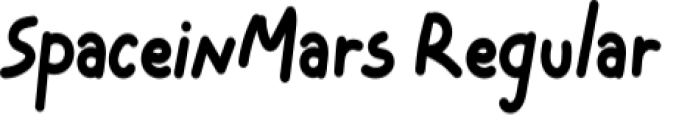 Space in Mars Font Preview