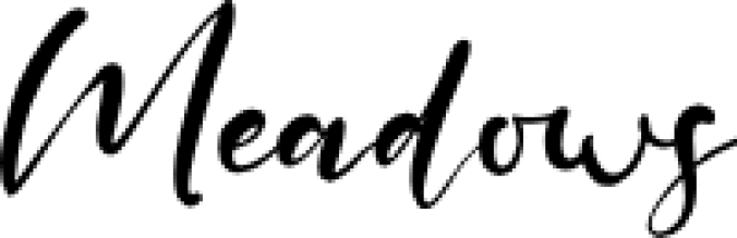 Meadows Font Preview