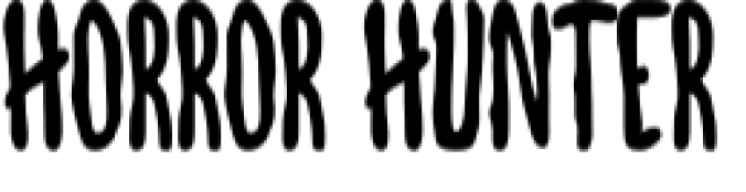 Horror Hunter Font Preview