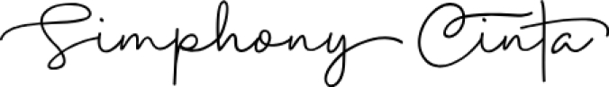 Simphony Cinta Font Preview