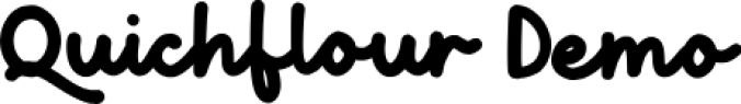 Quichflour Font Preview