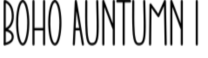 Boho Auntumn Font Preview