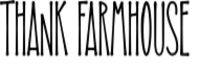 Thank Farmhouse Font Preview