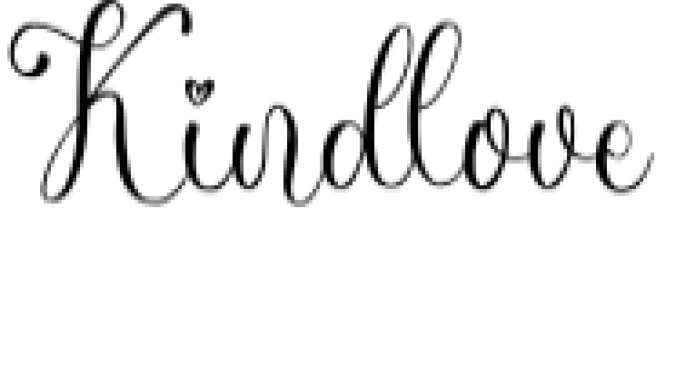 Kindlove Font Preview