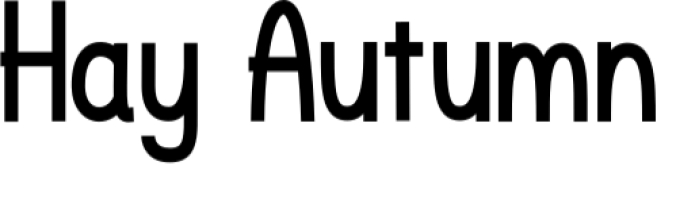 Hay Autumn Font Preview