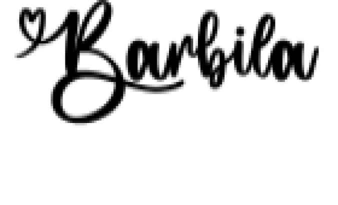 Barbila Font Preview