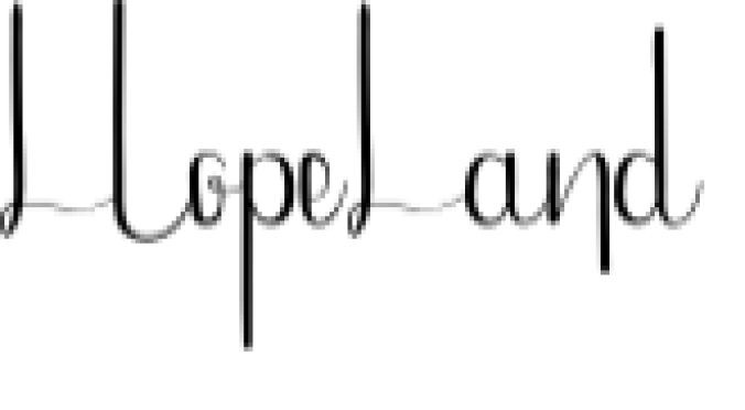 HopeLand Font Preview