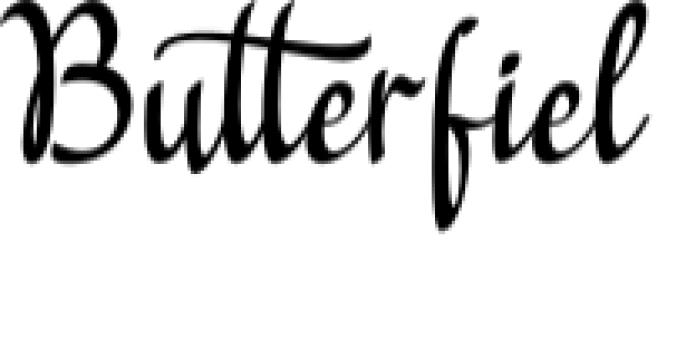 Butterfiel Script Font Preview