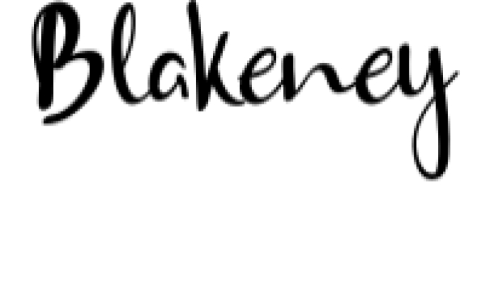 Blakeney Font Preview