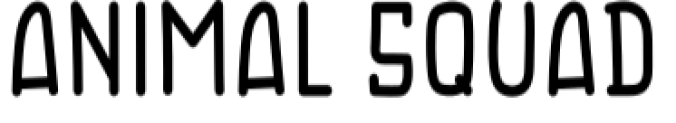 Animal Squad Font Preview