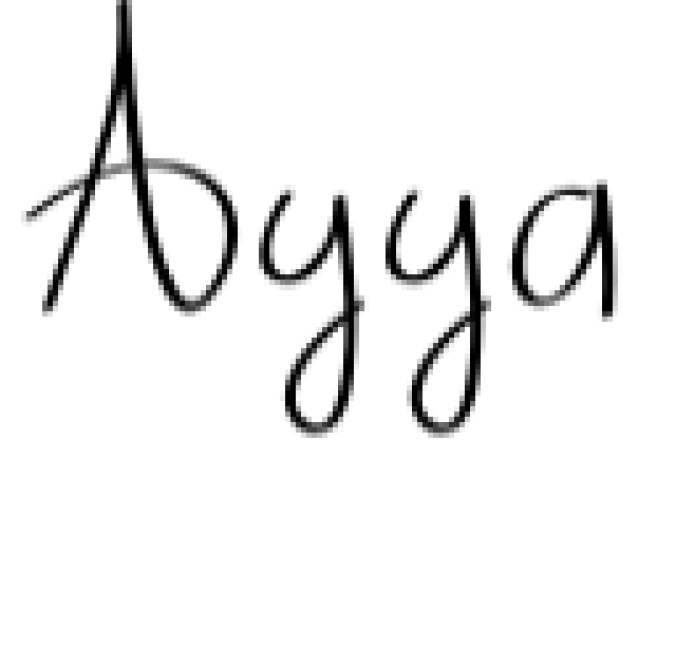 Ayya Font Preview
