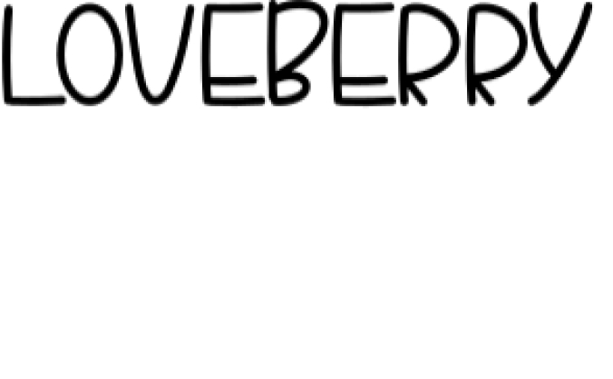 Loveberry Font Preview