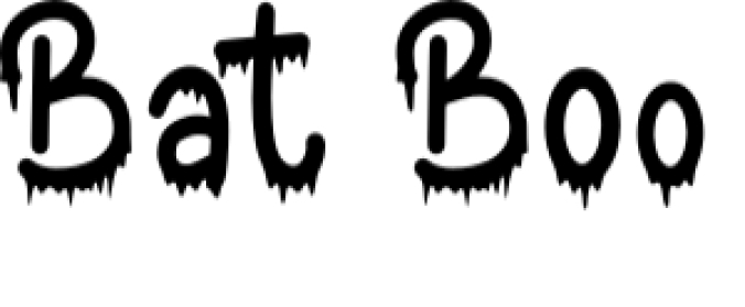 Bat Boo Font Preview