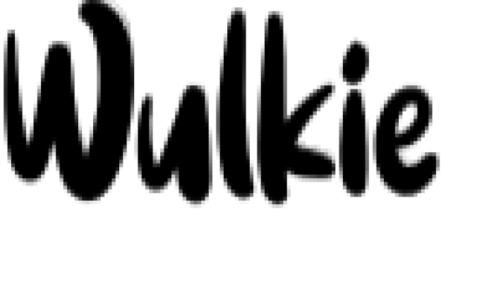 Wulkie Font Preview