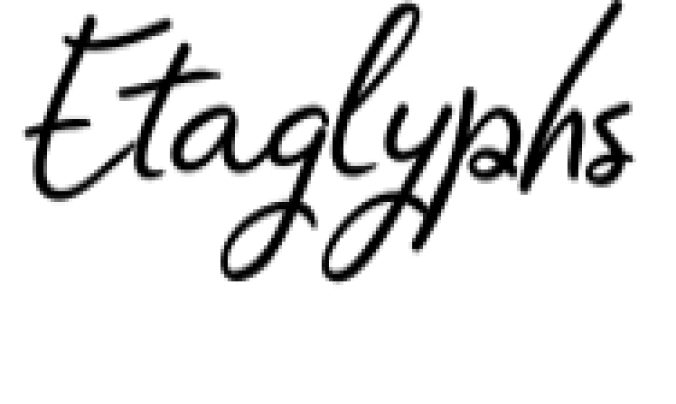Etaglyphs Font Preview