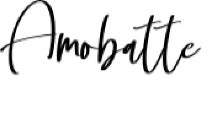 Amobatte Font Preview