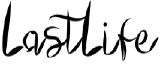 Last Life Font Preview