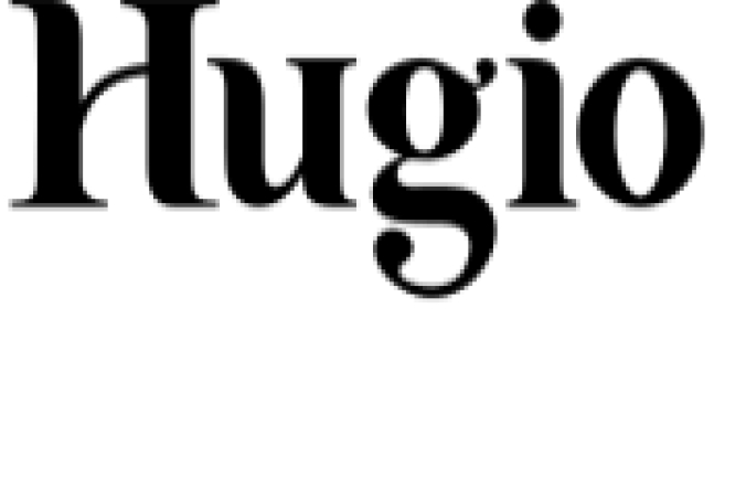 Hugio Font Preview