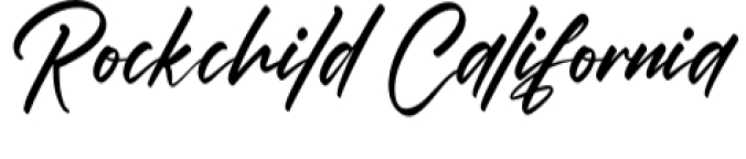 Rockchild California Font Preview