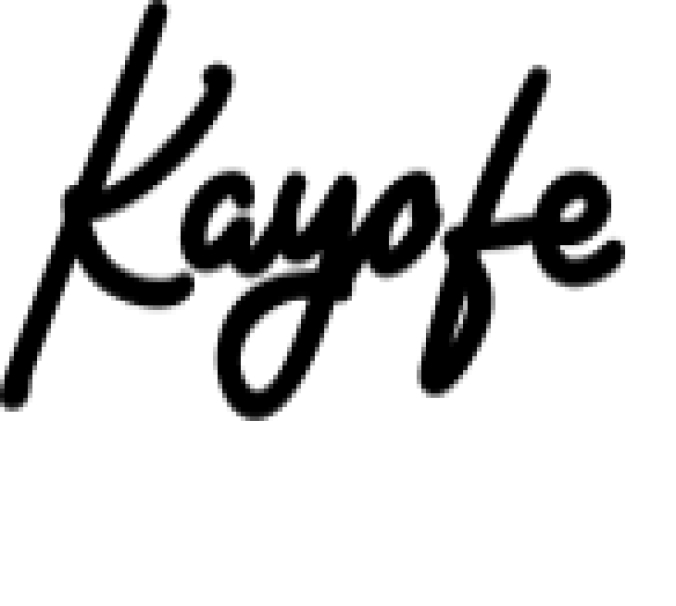 Kayofe Font Preview