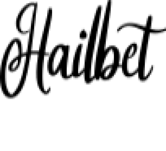 Hailbet Font Preview