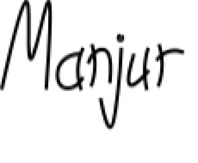 Manjur Font Preview