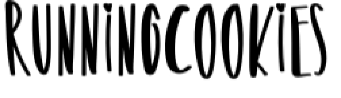 Running Cookies Font Preview