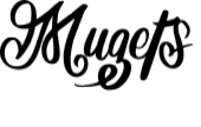 Mugets Font Preview