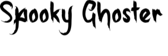 Spooky Ghoster Font Preview