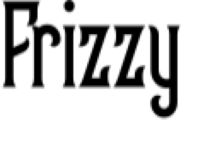 Frizzy Font Preview
