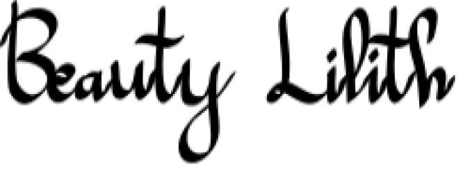 Beauty Lilith Font Preview